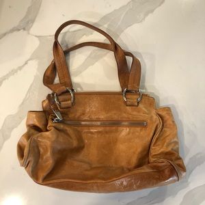 Hobo brown leather shoulder bag